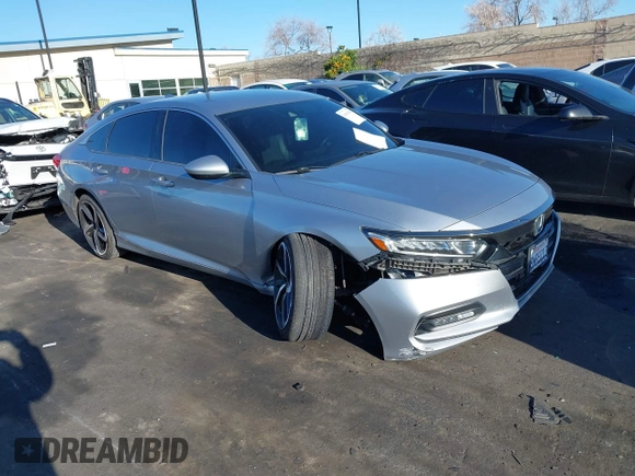 2019 Honda Accord Sedan Sport 1.5T with VIN 1HGCV1F34KA051781, listed as a IAAI auction lot 41829995 with 112,259 mi miles. Bid and sale history available at carsss.com. Image 1.