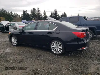 2014 Acura RLX Advance Pkg with VIN JH4KC1F9XEC004170, listed as a Copart auction lot 80102054 with 86,205 mi miles and Salvage Title. Bid and sale history available at carsss.com. Image 2.