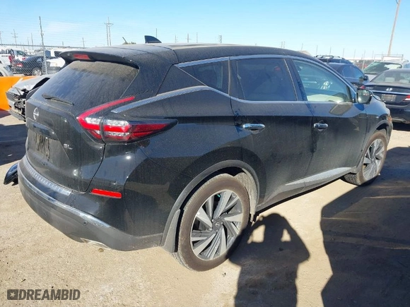 2024 Nissan Murano SL with VIN 5N1AZ2CJ1RC118477, listed as a IAAI auction lot 41153897 with 1,489 mi miles. Bid and sale history available at carsss.com. Image 4.