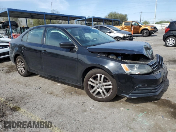2015 Volkswagen Jetta S with VIN 3VW2K7AJ3FM355363, listed as a Copart auction lot 58516655 with 140,688 mi miles and Salvage title. Bid and sale history available at DreamBid. Image 4.