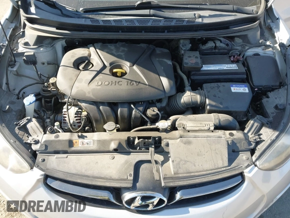 2013 Hyundai Elantra GLS z VIN KMHDH4AE5DU494992, wystawiony jako IAAI lot #41698877 z przebiegiem 56 324 mil mil oraz . Historia ofert i sprzedaży dostępna na DreamBid. Obrazek 10.