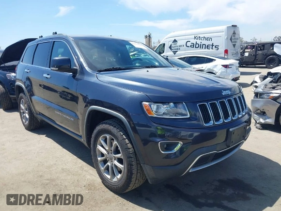2014 Jeep Grand Cherokee Limited with VIN 1C4RJEBM4EC410243, listed as a IAAI auction lot 42013788 with 177,218 mi miles. Bid and sale history available at carsss.com. Image 1.