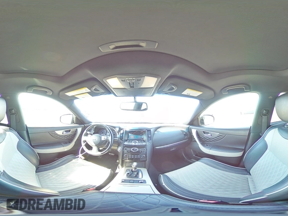 2017 Infiniti QX70 with VIN JN8CS1MW3HM411378, listed as a Copart auction lot 50746075 with 36,738 mi miles and Salvage title. Bid and sale history available at DreamBid. Image 13.