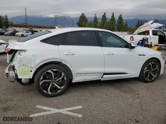2023 Audi e-tron Sportback S line Premium Plus with VIN WA12AAGE4PB025571, listed as a Copart auction lot 79088584 with 13,227 mi miles and Salvage Title. Bid and sale history available at carsss.com. Image 3.