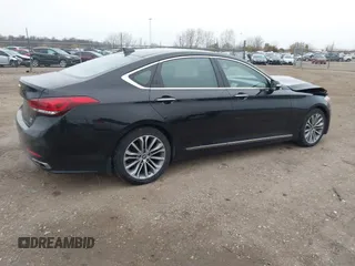 2017 Genesis G80 3.8L z VIN KMHGN4JE9HU175476, wystawiony jako IAAI lot #40933618 z przebiegiem 136 354 mil mil oraz . Historia ofert i sprzedaży dostępna na DreamBid. Obrazek 4.