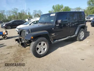 2013 Jeep Wrangler Unlimited Moab with VIN 1C4HJWEG9DL667663, listed as a Copart auction lot 53716105 with 184,885 mi miles and Salvage title. Bid and sale history available at DreamBid. Image 1.