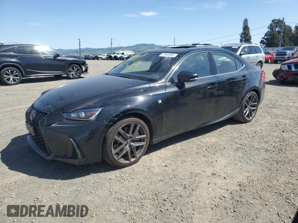 2020 Lexus IS with VIN JTHGA1D21L5103768, listed as a Copart auction lot 51865585 with 25,972 mi miles and Salvage Title. Bid and sale history available at carsss.com. Image 1.