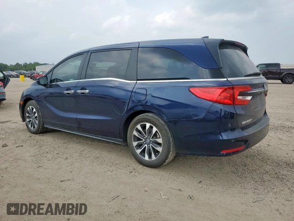 2023 Honda Odyssey EX-L с VIN 5FNRL6H64PB079338, выставлен на аукционе Copart как лот 57666505 с пробегом 39 807 миль миль и Списание • Salvage title. История ставок и продаж доступна на DreamBid. Изображение 2.