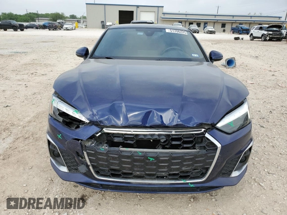 2021 Audi A5 S line Premium Plus z VIN WAUTAAF56MA019040, wystawiony jako Copart lot #51706225 z przebiegiem 47 587 mil mil oraz Szkoda całkowita • Salvage title. Historia ofert i sprzedaży dostępna na DreamBid. Obrazek 5.