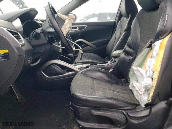2014 Hyundai Veloster RE:FLEX with VIN KMHTC6AD1EU192467, listed as a Copart auction lot 82654544 with 92,621 mi miles and Salvage Title. Bid and sale history available at carsss.com. Image 7.