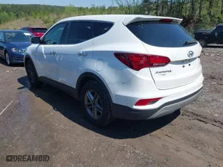 2018 Hyundai Santa Fe Sport 2.4L with VIN 5NMZT3LB7JH091203, listed as a IAAI auction lot 41983942 with 124,285 mi miles. Bid and sale history available at carsss.com. Image 3.