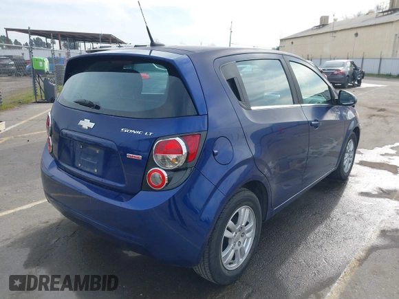 2013 Chevrolet Sonic LT with VIN 1G1JC6SB1D4171148, listed as a IAAI auction lot 41631280 with 147,874 mi miles. Bid and sale history available at carsss.com. Image 4.