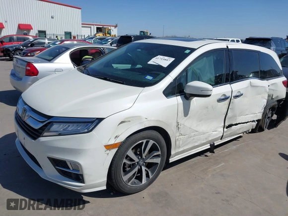 2019 Honda Odyssey Elite with VIN 5FNRL6H99KB091617, listed as a IAAI auction lot 41719807 with 93,775 mi miles and . Bid and sale history available at DreamBid. Image 18.