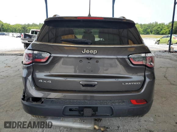2018 Jeep Compass Limited with VIN 3C4NJDCB0JT399987, listed as a Copart auction lot 59104685 with 71,673 mi miles and Salvage title. Bid and sale history available at DreamBid. Image 6.