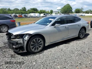 2018 Lexus LS 500 z VIN JTHB51FF1J5004959, wystawiony jako Copart lot #57309865 z przebiegiem 8300 mil mil oraz Szkody całkowita. Historia ofert i sprzedaży dostępna na DreamBid. Obrazek 1.
