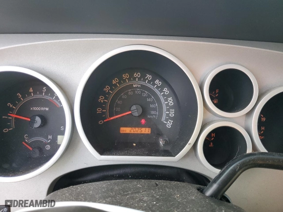 2007 Toyota Tundra SR5 with VIN 5TFRT541X7X006100, listed as a Copart auction lot 46150305 with 202,511 mi miles and Salvage Title. Bid and sale history available at carsss.com. Image 9.
