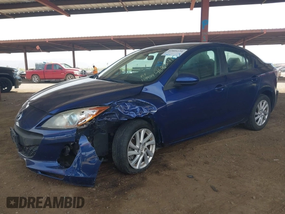 2012 Mazda Mazda3 i Touring with VIN JM1BL1V82C1611229, listed as a IAAI auction lot 41809234 with 124,929 mi miles. Bid and sale history available at carsss.com. Image 18.
