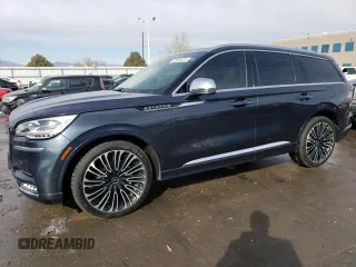 2020 Lincoln Aviator Black Label with VIN 5LM5J9XC5LGL35542, listed as a Copart auction lot 42975675 with 39,905 mi miles and Salvage title. Bid and sale history available at DreamBid. Image 1.
