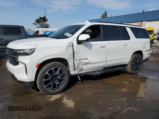 2021 Chevrolet Suburban RST with VIN 1GNSKEKD1MR333249, listed as a Copart auction lot 46404425 with 81,878 mi miles and Salvage Title. Bid and sale history available at carsss.com. Image 1.