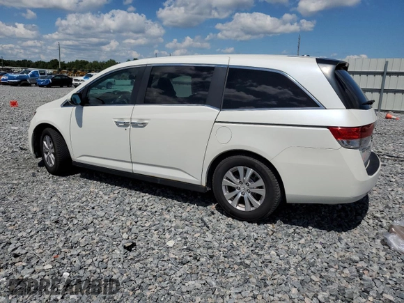 2014 Honda Odyssey EX-L with VIN 5FNRL5H63EB101062, listed as a Copart auction lot 56656825 with 183,871 mi miles and Salvage title. Bid and sale history available at DreamBid. Image 2.