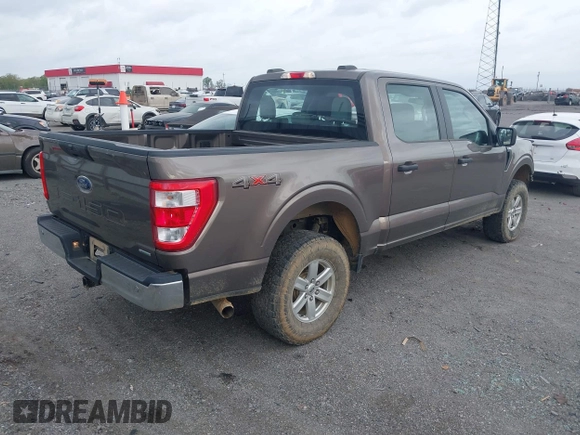 2023 Ford F-150 XL with VIN 1FTFW1E89PFA39819, listed as a IAAI auction lot 41929566 with 46,875 mi miles. Bid and sale history available at carsss.com. Image 4.