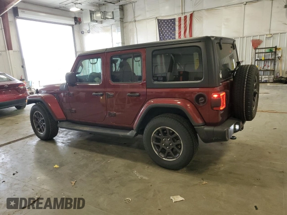 2021 Jeep Wrangler Unlimited Willys with VIN 1C4HJXDN9MW680787, listed as a Copart auction lot 53490605 with 65,122 mi miles and Salvage Title. Bid and sale history available at DreamBid. Image 2.