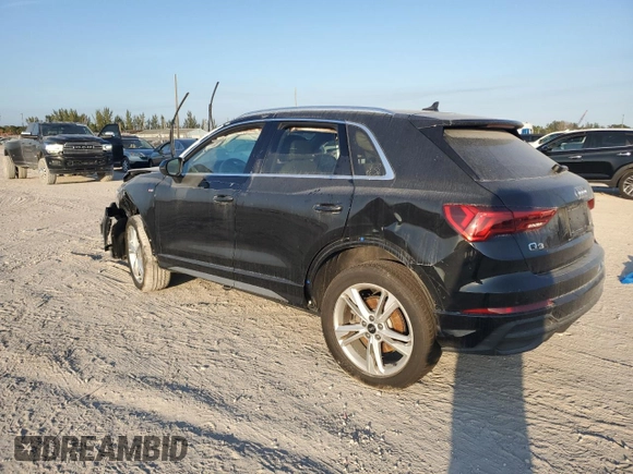 2023 Audi Q3 S line Premium with VIN WA1DECF34P1119979, listed as a Copart auction lot 88564615 with 13,812 mi miles and Non repairable. Bid and sale history available at DreamBid. Image 2.