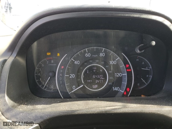 2014 Honda CR-V LX with VIN 5J6RM3H36EL035752, listed as a Copart auction lot 46510955 with 164,320 mi miles and Salvage Title. Bid and sale history available at carsss.com. Image 9.