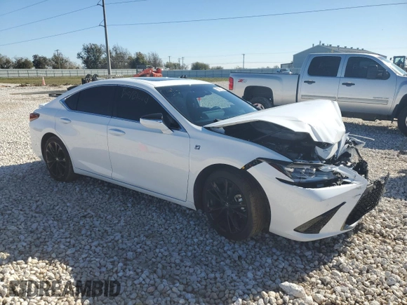 2023 Lexus ES with VIN 58ABA1C11PU030146, listed as a Copart auction lot 83371624 with 0 mi miles and Salvage Title. Bid and sale history available at carsss.com. Image 4.