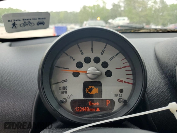 2012 MINI Countryman with VIN WMWZB3C55CWM02962, listed as a Copart auction lot 54358875 with 122,448 mi miles and Clean Title. Bid and sale history available at DreamBid. Image 9.