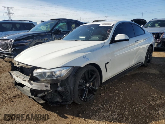 2016 BMW 4 Series 435i z VIN WBA3R1C53GK529017, wystawiony jako Copart lot #79483894 z przebiegiem 91 307 mil mil oraz Szkoda całkowita • Salvage title. Historia ofert i sprzedaży dostępna na DreamBid. Obrazek 1.