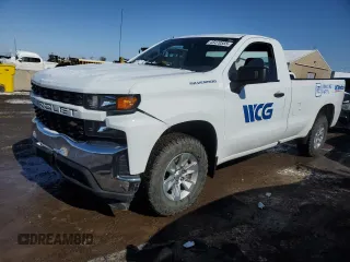 2020 Chevrolet Silverado 1500 Work Truck with VIN 3GCNWAEF9LG416412, listed as a Copart auction lot 45470555 with 86,483 mi miles and Salvage Title. Bid and sale history available at carsss.com. Image 1.