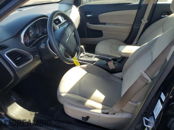 2014 Chrysler 200 LX with VIN 1C3CCBAG6EN103658, listed as a Copart auction lot 87053294 with 104,933 mi miles and Salvage Title. Bid and sale history available at carsss.com. Image 7.