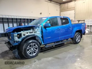 2021 Chevrolet Colorado 4WD Work Truck с VIN 1GCGTBENXM1127750, выставлен на аукционе Copart как лот 48017365 с пробегом 24 326 миль миль и Списание • Salvage title. История ставок и продаж доступна на DreamBid. Изображение 1.