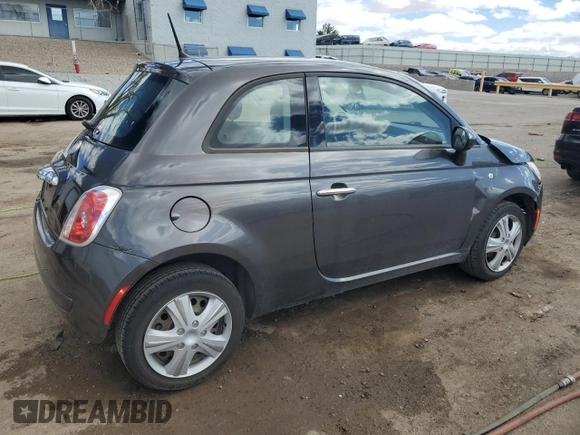 2015 FIAT 500 Pop with VIN 3C3CFFAR6FT545289, listed as a Copart auction lot 48758775 with 91,973 mi miles and Salvage Title. Bid and sale history available at carsss.com. Image 3.