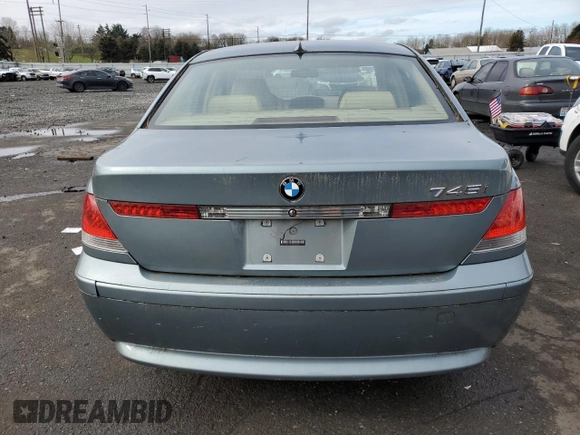 2002 BMW 7 Series 745i z VIN WBAGL63472DP56408, wystawiony jako Copart lot #43949925 z przebiegiem 92 755 mil mil oraz Szkoda całkowita • Salvage title. Historia ofert i sprzedaży dostępna na DreamBid. Obrazek 6.