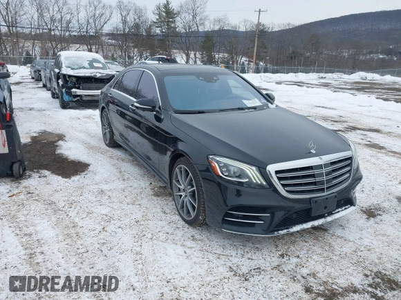2019 Mercedes-Benz S 560 with VIN WDDUG8GB5KA433531, listed as a IAAI auction lot 41393877 with 106,653 mi miles and . Bid and sale history available at carsss.com. Image 1.