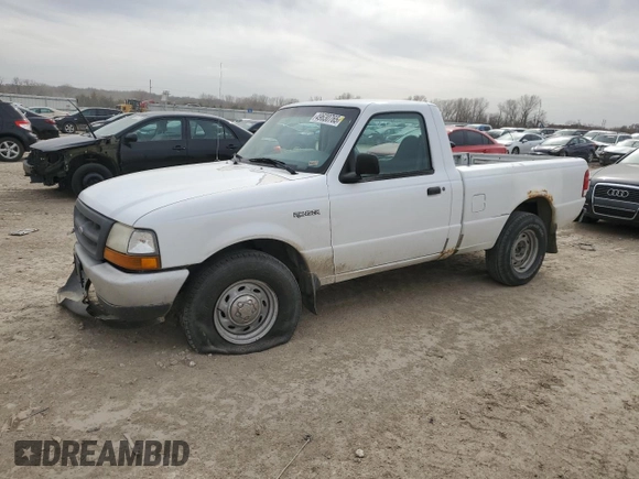 2000 Ford Ranger XL with VIN 1FTYR10V1YPA88554, listed as a Copart auction lot 49630765 with 206,711 mi miles and Salvage Title. Bid and sale history available at carsss.com. Image 1.