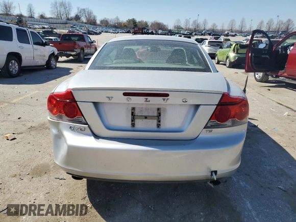 2006 Volvo C70 with VIN YV1MC68216J000944, listed as a Copart auction lot 48688765 with 146,247 mi miles and Salvage Title. Bid and sale history available at carsss.com. Image 6.