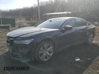 2021 Acura TLX w/Technology Package with VIN 19UUB6F49MA007796, listed as a Copart auction lot 43033105 with 70,829 mi miles and Salvage Title. Bid and sale history available at carsss.com. Image 1.