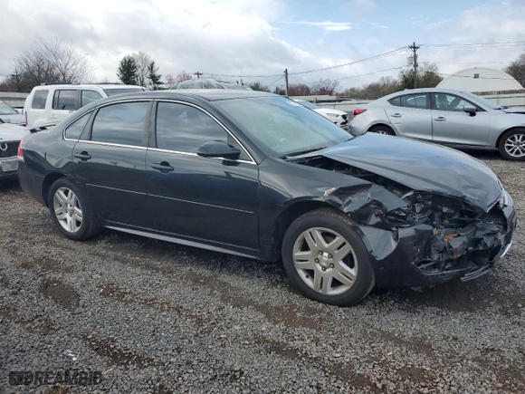 2012 Chevrolet Impala LT Retail with VIN 2G1WB5E33C1319513, listed as a Copart auction lot 51254315 with 108,536 mi miles and Salvage Title. Bid and sale history available at carsss.com. Image 4.