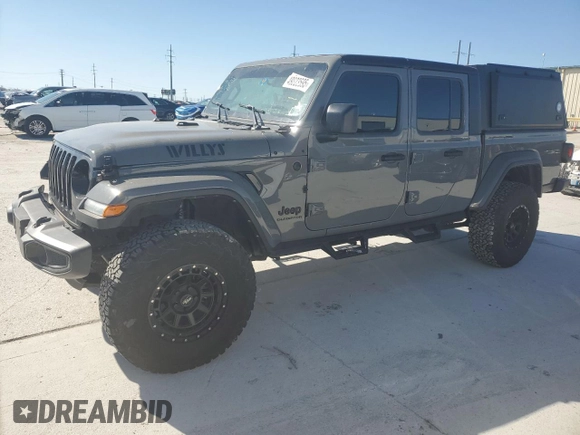 2022 Jeep Gladiator Texas Trail with VIN 1C6HJTAG8NL103449, listed as a Copart auction lot 49823595 with 60,902 mi miles and Salvage Title. Bid and sale history available at carsss.com. Image 1.