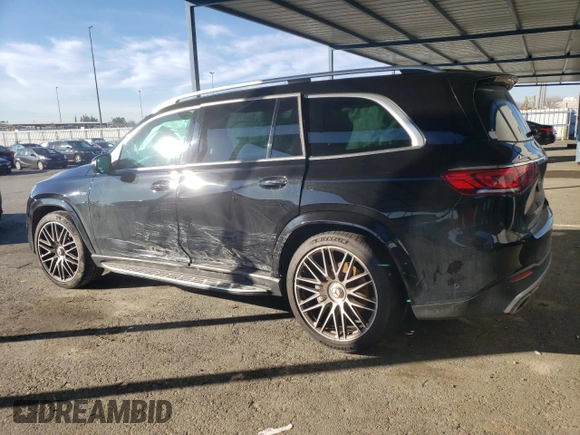 2021 Mercedes-Benz GLS with VIN 4JGFF8KE6MA316191, listed as a Copart auction lot 87205584 with 52,108 mi miles and Salvage Title. Bid and sale history available at carsss.com. Image 2.