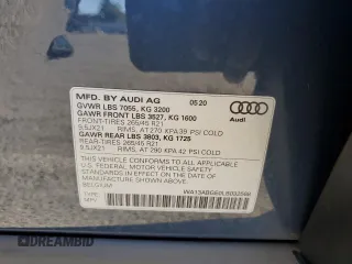 2020 Audi e-tron Sportback Prestige with VIN WA13ABGE0LB032568, listed as a Copart auction lot 56541685 with 59,360 mi miles and Salvage title. Bid and sale history available at DreamBid. Image 13.
