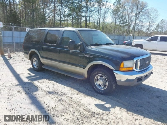 2001 Ford Excursion Limited z VIN 1FMNU42L81EC18793, wystawiony jako IAAI lot #41874483 z przebiegiem 182 967 mil mil oraz . Historia ofert i sprzedaży dostępna na DreamBid. Obrazek 1.