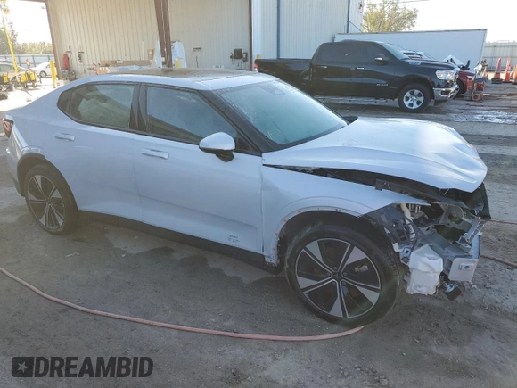 2023 Polestar 2 with VIN YSMED3KA7PL122854, listed as a Copart auction lot 74994294 with 55,404 mi miles and Salvage Title. Bid and sale history available at carsss.com. Image 8.
