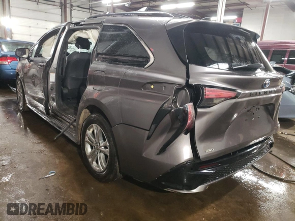 2021 Toyota Sienna XSE with VIN 5TDDSKFC1MS003145, listed as a Copart auction lot 85963334 with 74,145 mi miles and Salvage Title. Bid and sale history available at carsss.com. Image 2.