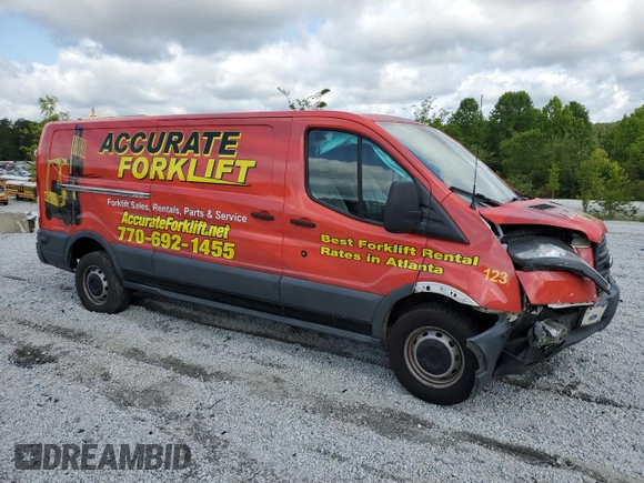 2017 Ford Transit with VIN 1FTYR2YM2HKA82387, listed as a Copart auction lot 60089965 with 147,625 mi miles and Salvage title. Bid and sale history available at DreamBid. Image 4.