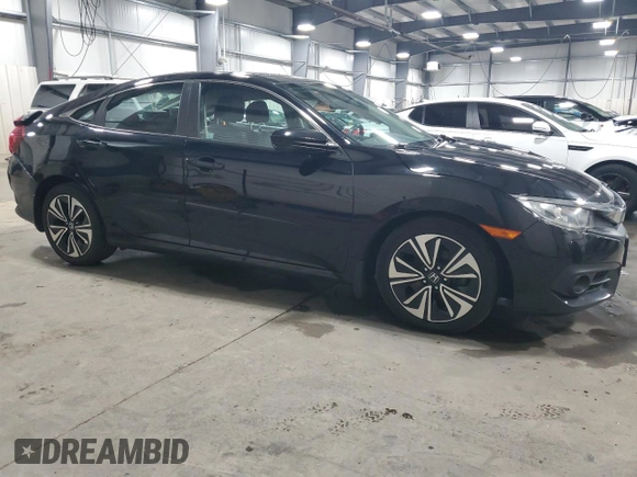 2016 Honda Civic EX-L z VIN 19XFC1F76GE024753, wystawiony jako Copart lot #53569995 z przebiegiem 111 110 mil mil oraz Szkoda całkowita • Salvage title. Historia ofert i sprzedaży dostępna na DreamBid. Obrazek 4.