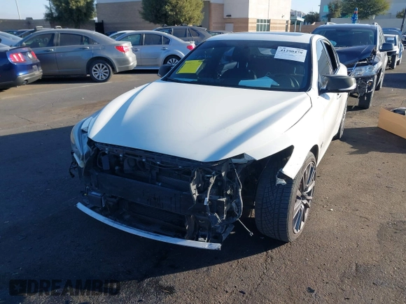 2019 Infiniti Q50 RED SPORT 400 with VIN JN1FV7APXKM761052, listed as a IAAI auction lot 41290479 with 81,930 mi miles. Bid and sale history available at carsss.com. Image 6.